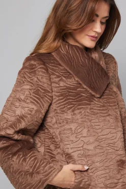 Manteau avec Détail Col en synthétique