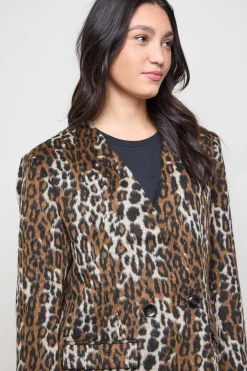 Manteau Blazer sans Col