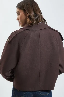 Manteau Bomber En Mélange De Laine