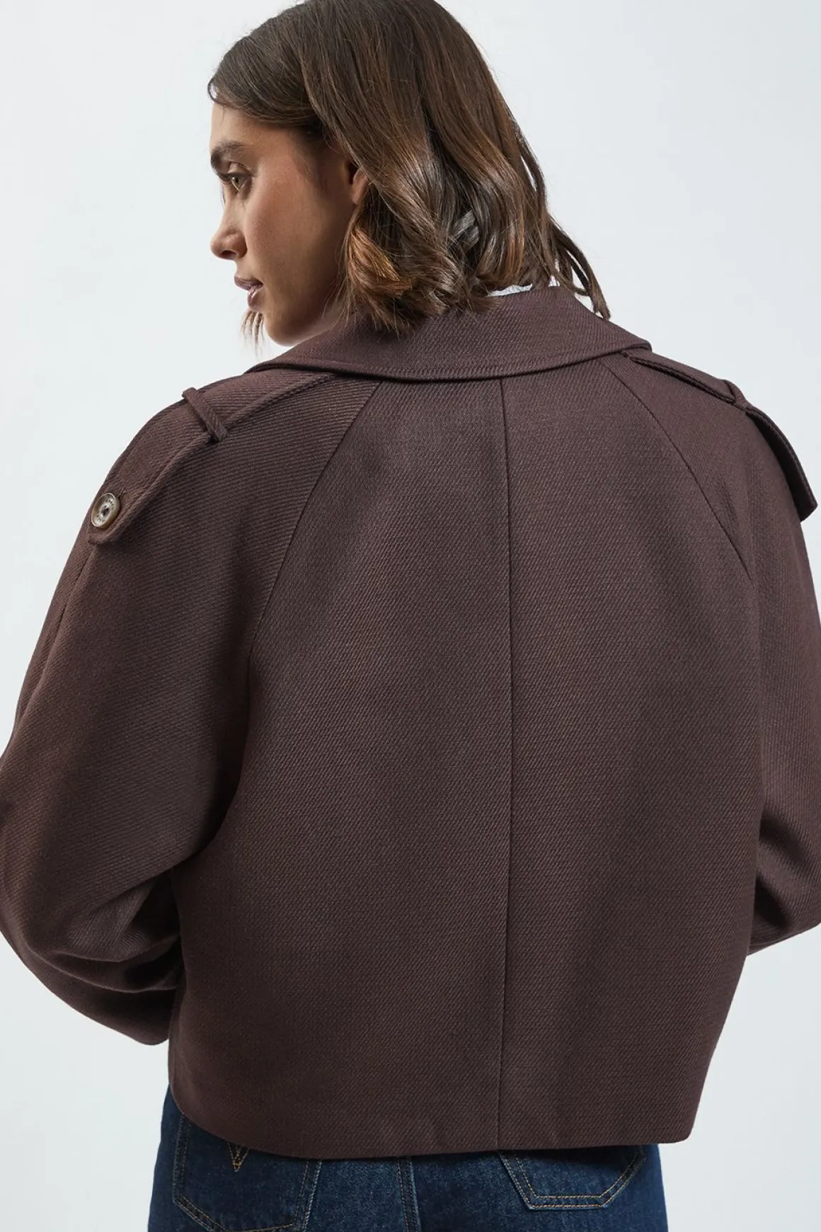 Manteau Bomber En Mélange De Laine