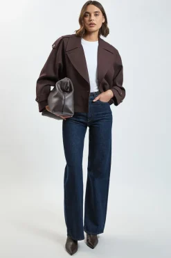 Manteau Bomber En Mélange De Laine