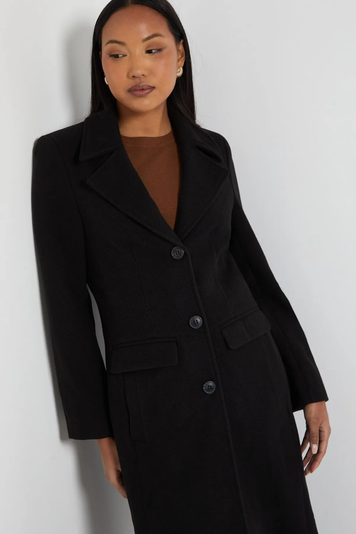 Wallis Manteau Boutonné en Sergé Principles by<Femme Manteaux Et Vestes D’Automne|Vestes & Manteaux