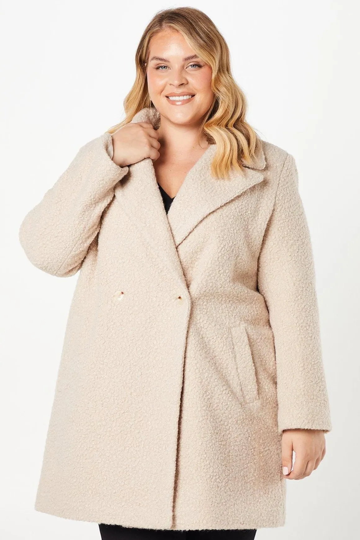 Manteau Boyfriend Teddy Curve