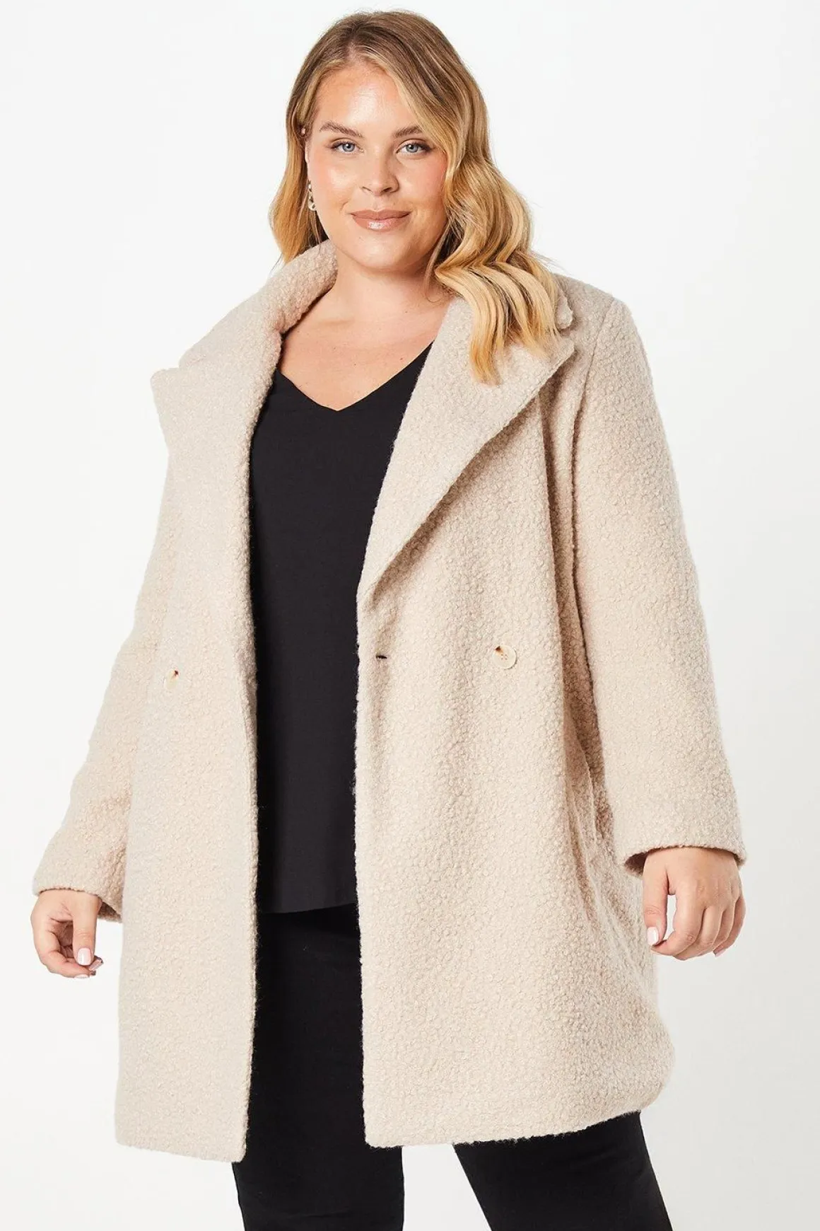 Manteau Boyfriend Teddy Curve