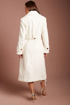 Coast Manteau Cache-cœur Ceinturé À Col Surdimensionné Structuré<Femme Vestes & Manteaux