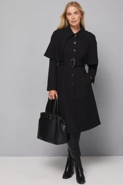 Manteau Cape Sans Col Petite Taille