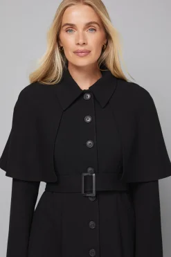 Manteau Cape Sans Col Petite Taille