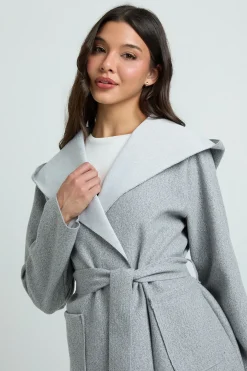 Manteau À Casynthétiqueche Effet Laine