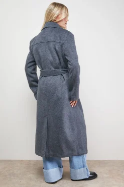 Manteau Ceinturé Brossé