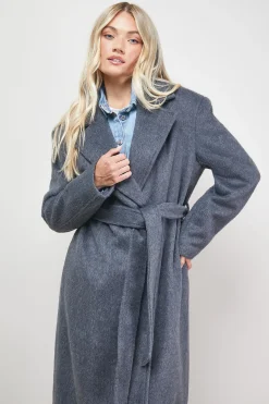 Manteau Ceinturé Brossé