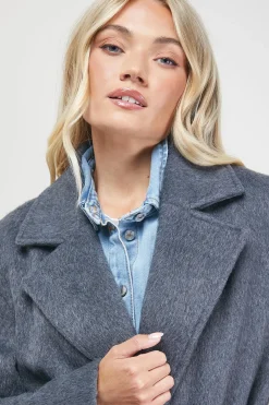 Manteau Ceinturé Brossé