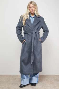 Manteau Ceinturé Brossé