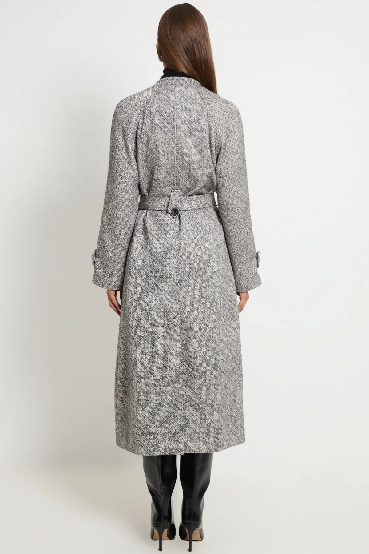 Wallis Manteau Ceinturé À Double Boutonnage Avec Col Montant Intégré<Femme Vestes & Manteaux