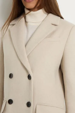 Manteau Ceinturé À Double Boutonnage En Mélange De Laine