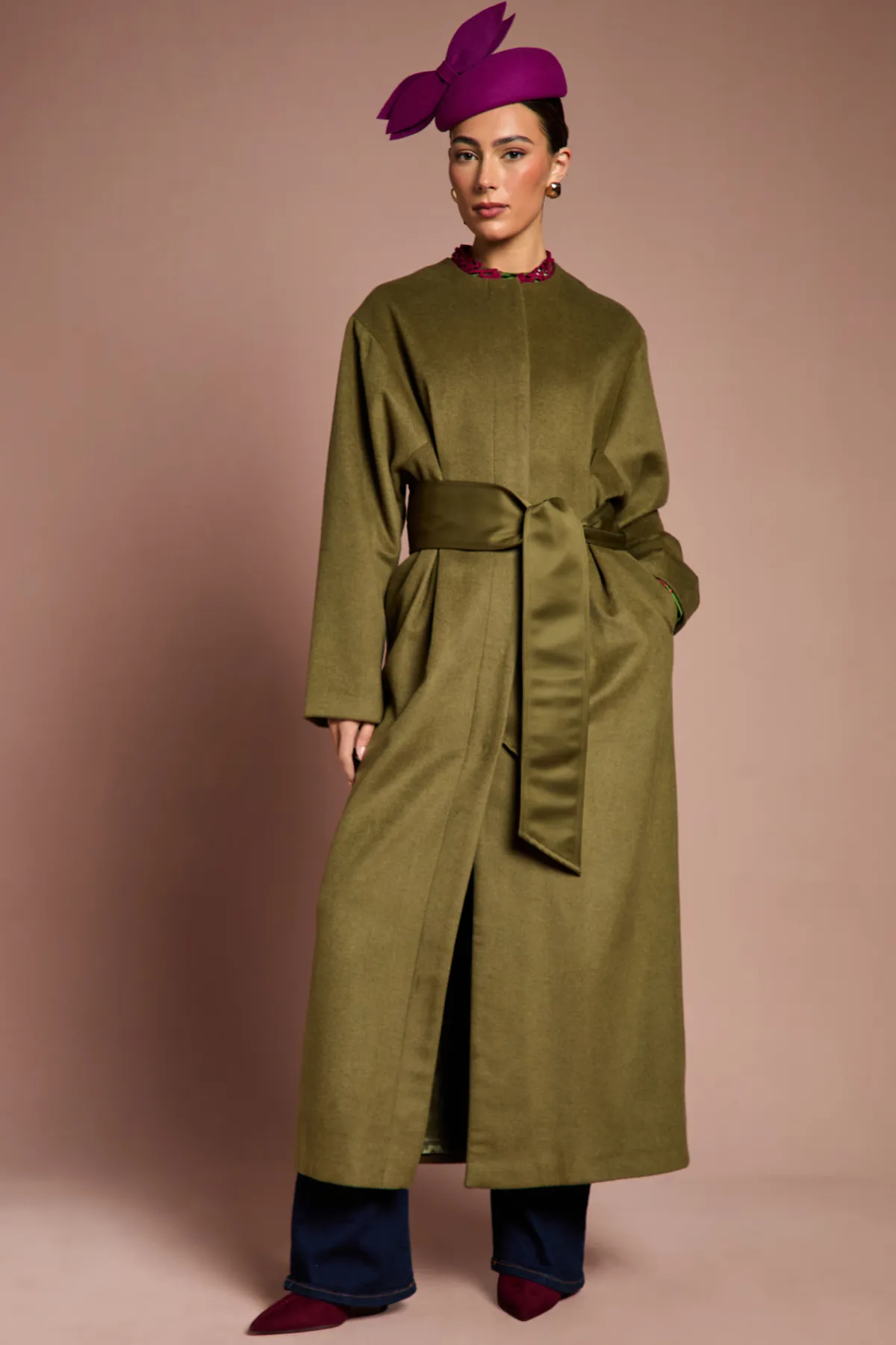 Coast Manteau Ceinturé Lisa Tan avec Détail à la Taille pour Occasions Spéciales<Femme Vestes & Manteaux