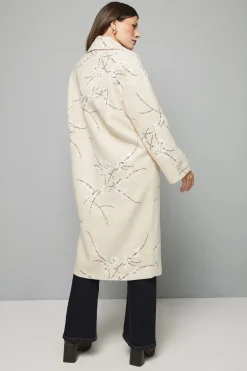 Wallis Manteau à Col avec Trois Boutons à Motif Floral<Femme Manteaux Et Vestes D’Automne|Vestes & Manteaux