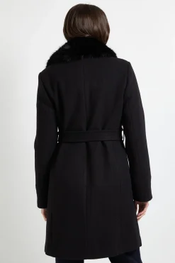 Manteau à Col en Fourrure Principles by Wallis