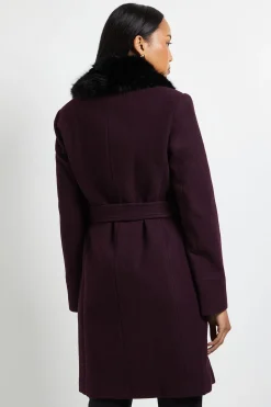 Wallis Manteau à Col en Fourrure Principles by<Femme Manteaux Et Vestes D’Automne|Vestes & Manteaux