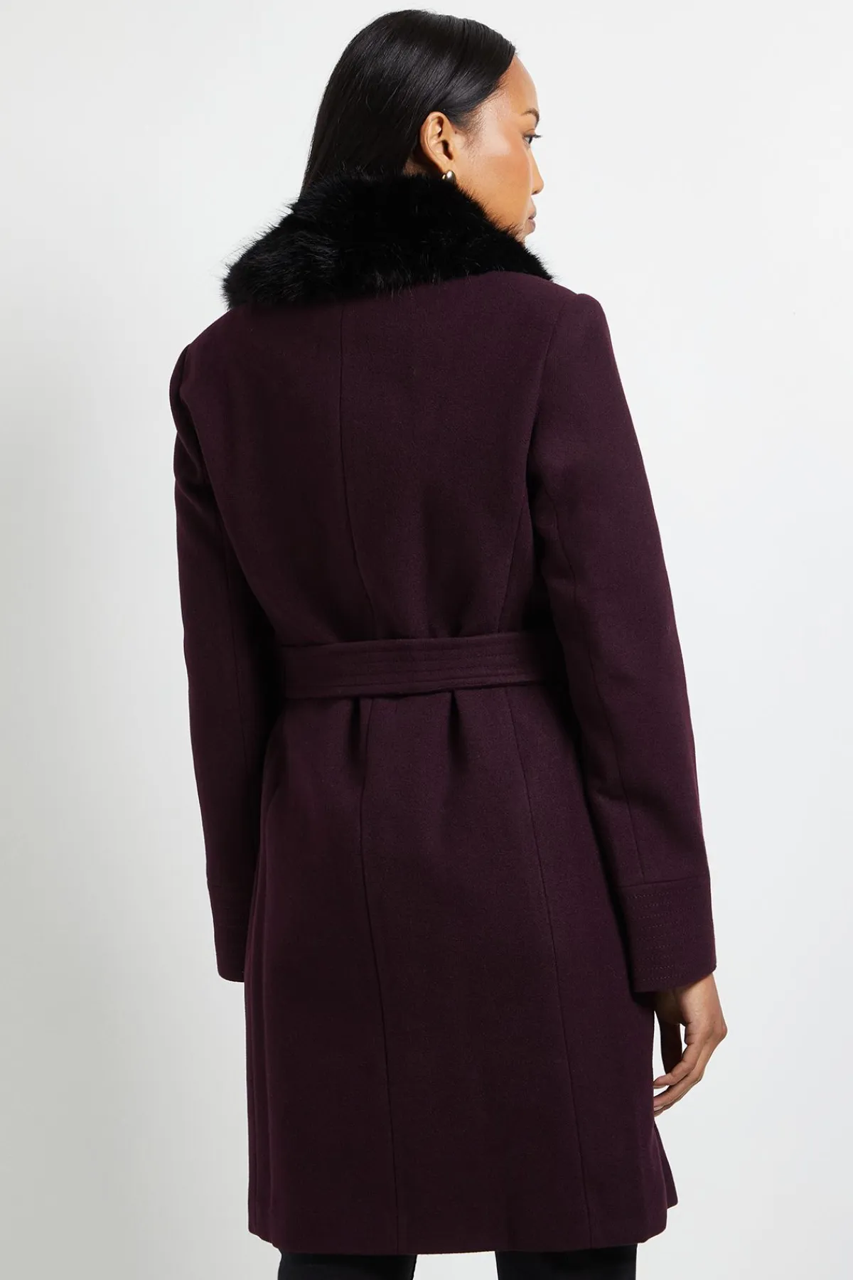 Wallis Manteau à Col en Fourrure Principles by<Femme Manteaux Et Vestes D’Automne|Vestes & Manteaux