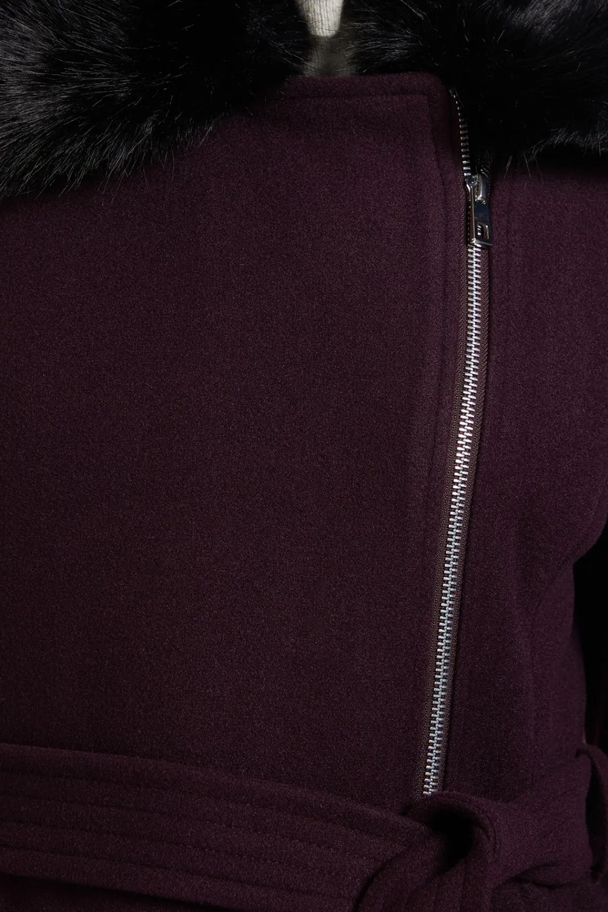 Wallis Manteau à Col en Fourrure Principles by<Femme Manteaux Et Vestes D’Automne|Vestes & Manteaux
