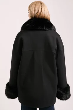 Wallis Manteau à Col en synthétique Principles by<Femme Vestes & Manteaux