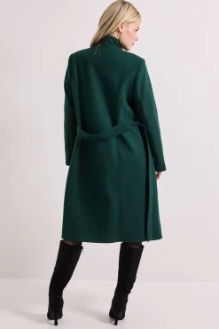 Manteau Col Montant avec Ceinture