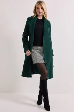 Manteau Col Montant avec Ceinture