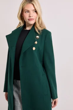Manteau Col Montant avec Ceinture