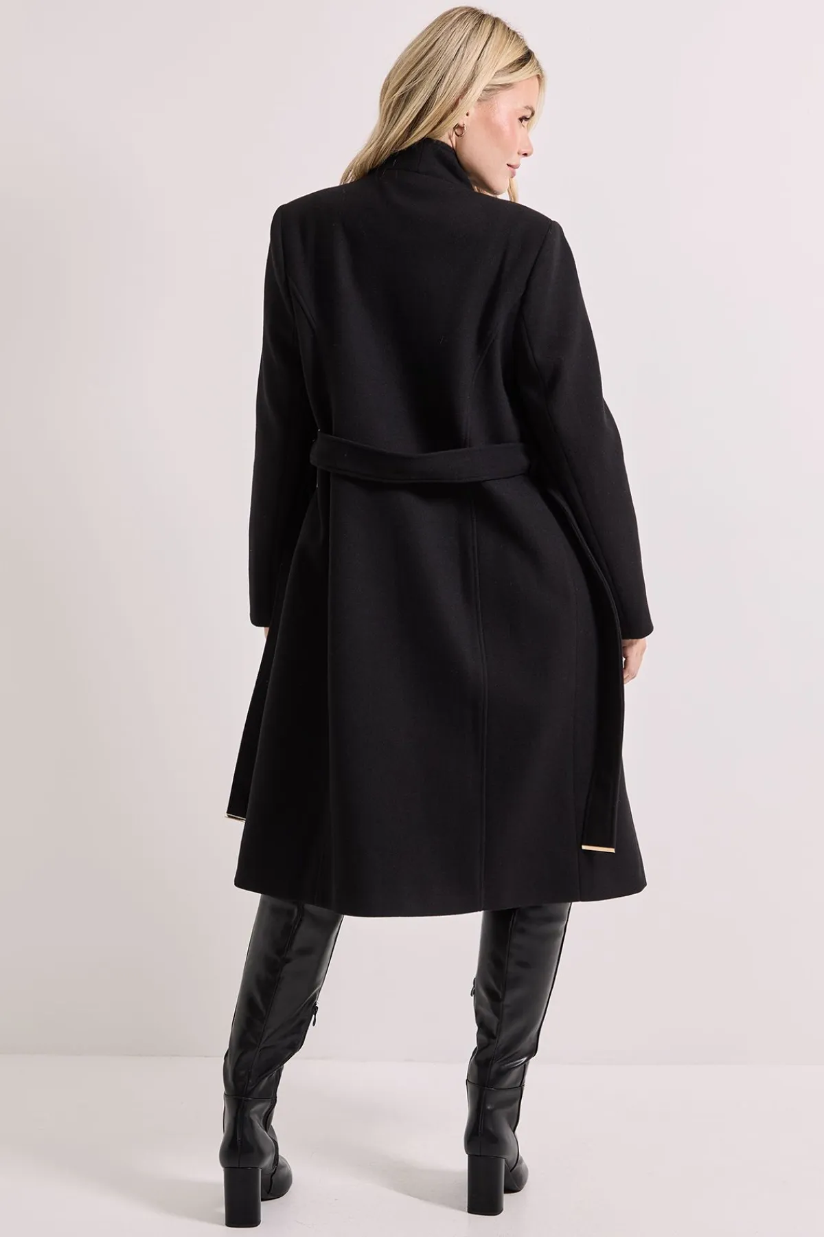 Dorothy Perkins Manteau à Col Montant avec Ceinture<Femme Manteaux Et Vestes D’Automne|Vestes & Manteaux