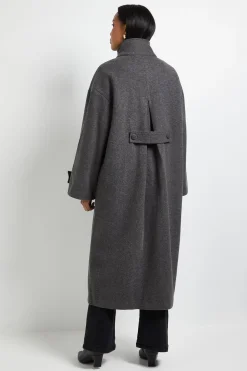 Manteau à Col Montant Boutonné Principles by Wallis