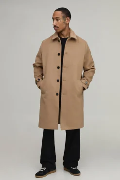 Manteau À Col Structuré Uni