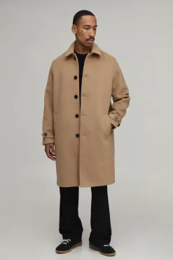 Manteau À Col Structuré Uni