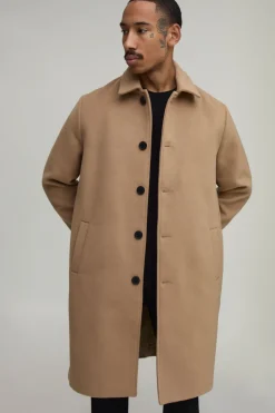 Manteau À Col Structuré Uni