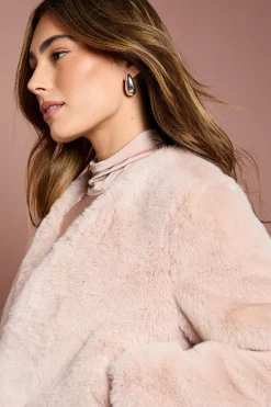 Coast Manteau Court Bordé à Bordé en synthétique Blush Occasion<Femme Manteaux Et Vestes D’Automne|Vestes & Manteaux