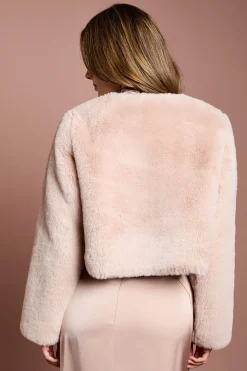 Coast Manteau Court Bordé à Bordé en synthétique Blush Occasion<Femme Manteaux Et Vestes D’Automne|Vestes & Manteaux