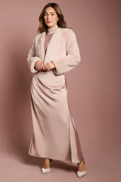 Coast Manteau Court Bordé à Bordé en synthétique Blush Occasion<Femme Manteaux Et Vestes D’Automne|Vestes & Manteaux