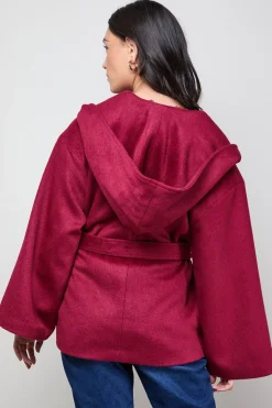 Manteau Court à Casynthétiqueche avec Ceinture