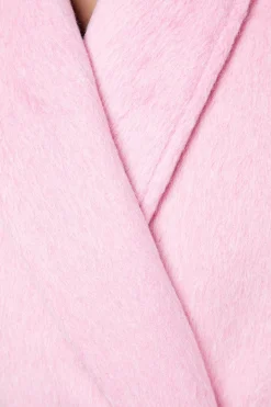 Manteau Court Ceinturé à Détail Portefeuille