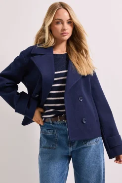 Dorothy Perkins Manteau Court à Col Large avec Détail aux Poignets<Femme Manteaux Et Vestes D’Automne|Vestes & Manteaux