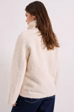 Manteau Court à Col Montant