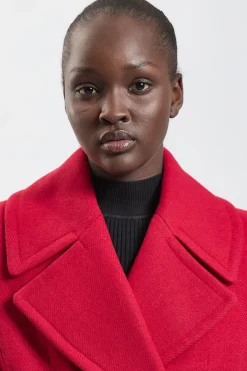 KarenMillen Manteau Court En Laine À Basque<Femme Manteaux Et Vestes D’Automne|Vestes & Manteaux