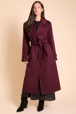 Dorothy Perkins Manteau Croisé Ceinturé À Double Boutonnage Effet Laine<Femme Manteaux Et Vestes D’Automne|Vestes & Manteaux