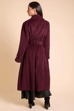 Dorothy Perkins Manteau Croisé Ceinturé À Double Boutonnage Effet Laine<Femme Manteaux Et Vestes D’Automne|Vestes & Manteaux