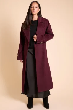 Dorothy Perkins Manteau Croisé Ceinturé À Double Boutonnage Effet Laine<Femme Manteaux Et Vestes D’Automne|Vestes & Manteaux