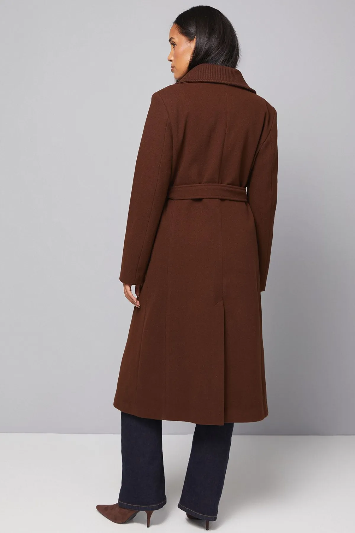 Wallis Manteau Croisé à Col Tricoté avec Fermeture Boutonnée<Femme Manteaux Et Vestes D’Automne|Vestes & Manteaux