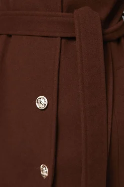 Wallis Manteau Croisé à Col Tricoté avec Fermeture Boutonnée<Femme Manteaux Et Vestes D’Automne|Vestes & Manteaux