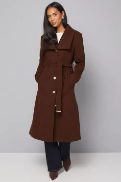 Wallis Manteau Croisé à Col Tricoté avec Fermeture Boutonnée<Femme Manteaux Et Vestes D’Automne|Vestes & Manteaux
