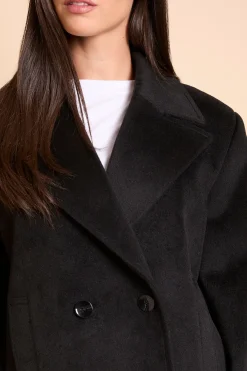 Manteau Croisé À Coupe Décontractée