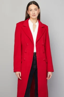 Manteau Croisé à Détails de Poches