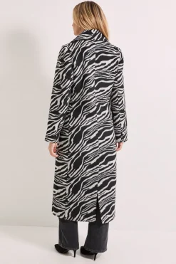 Manteau Croisé Imprimé Zèbre